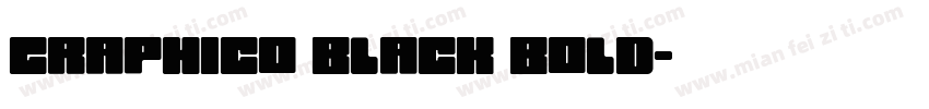 graphico black bold字体转换